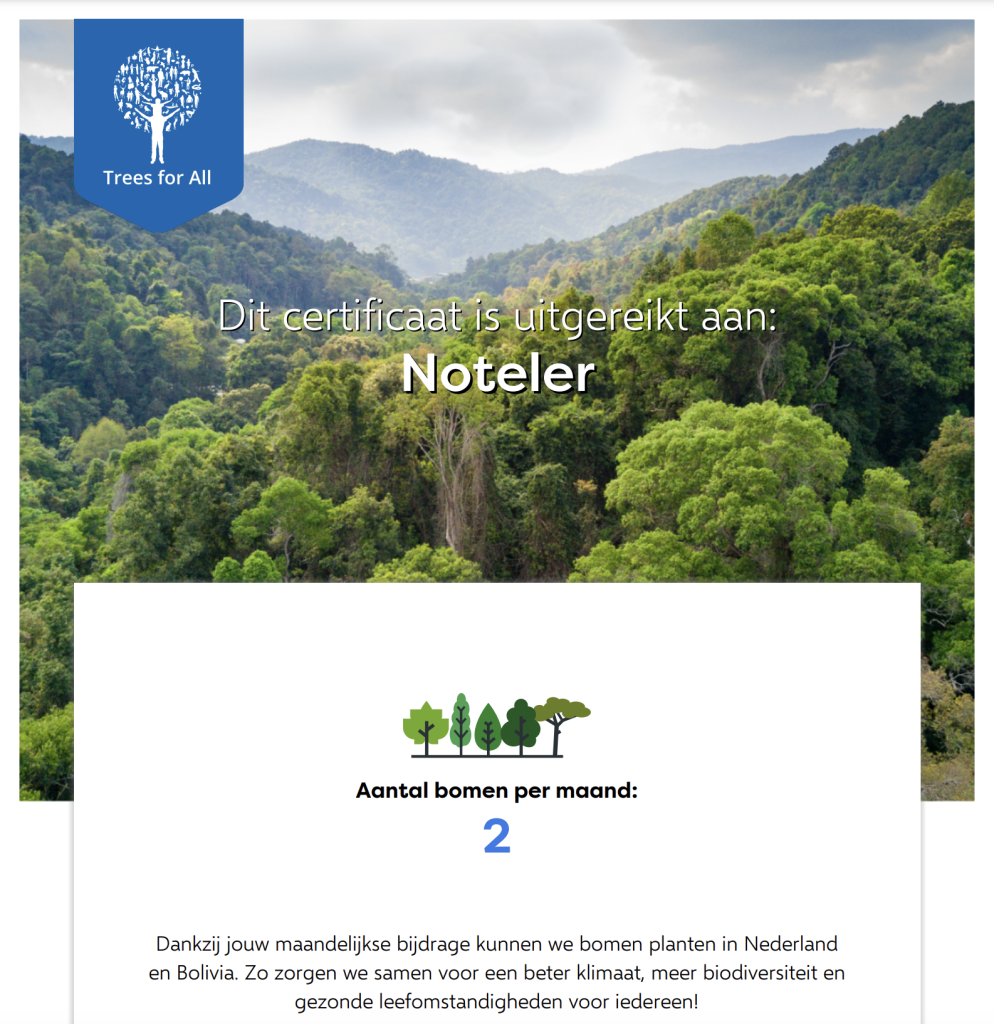Duurzaamheid Noteler